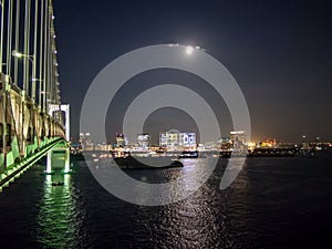 Odaiba View From Rainbow Bridge, Tokyo, Japan, South Route